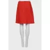 Orange wool skirt