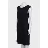 Black wool and cashmere dress