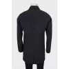 Men's black raincoat
