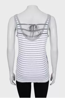 Abstract print fitted tank