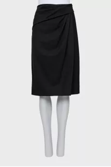 Dark gray pencil skirt