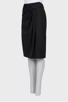 Dark gray pencil skirt