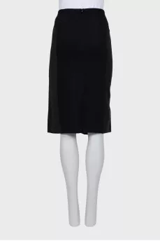 Dark gray pencil skirt