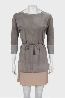 Combined tie dress