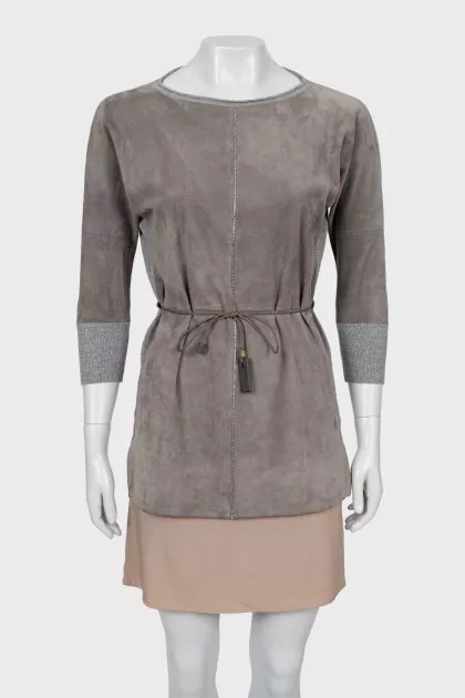 Combined tie dress