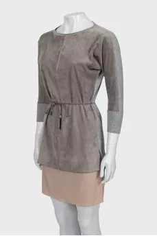 Combined tie dress