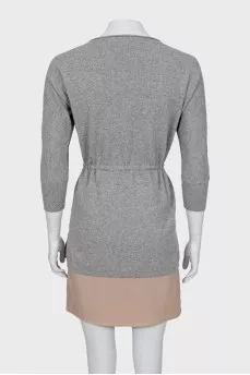 Combined tie dress