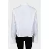 Fitted shirt with frills