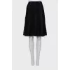 Black guipure skirt