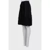 Black guipure skirt