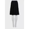 Black guipure skirt