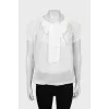 Translucent blouse with a pattern
