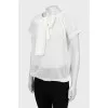 Translucent blouse with a pattern