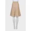Woven fitted skirt