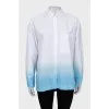 Oversized shirt with gradient print