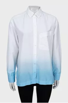 Oversized shirt with gradient print