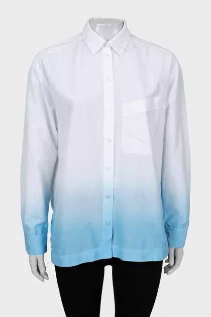 Oversized shirt with gradient print
