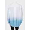 Oversized shirt with gradient print
