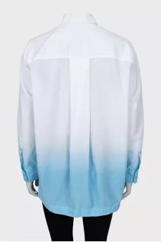 Oversized shirt with gradient print