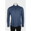 Men's blue fitted shirt