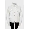White denim jacket