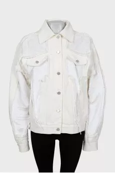 White denim jacket