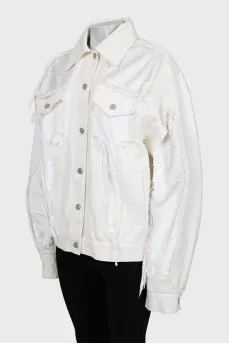 White denim jacket