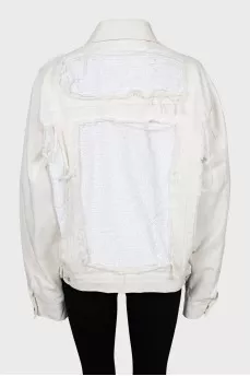White denim jacket