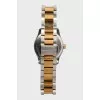 Wristwatch with gold and silver