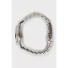 Wristwatch with gold and silver