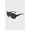 Black rectangular sunglasses