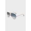 Mixed color aviator sunglasses