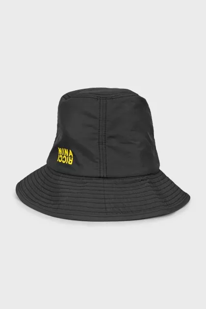 Two-tone panama hat with tag