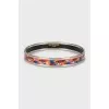 Silver bracelet with a pattern