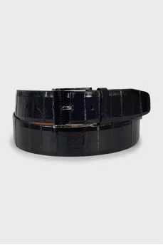 Men's blue belt with tag