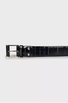 Men's blue belt with tag