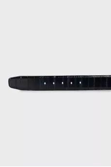 Men's blue belt with tag