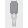 Gray mini skirt