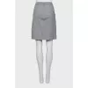 Gray mini skirt