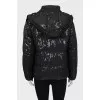 Quilted jacket embroidered with sequins