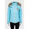 Ski jacket with fur hood