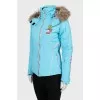 Ski jacket with fur hood