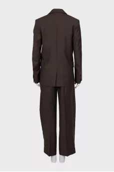 Wool suit with palazzo pants