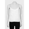 White tank with draping