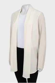 Combined cardigan with tag