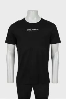 Men's T-shirt with white logo