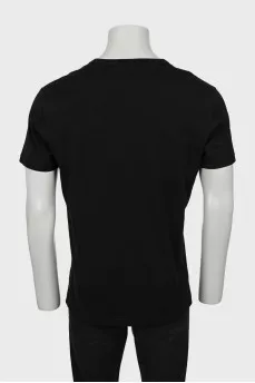 Men's T-shirt with white logo