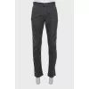 Men's gray straight jeans