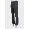 Men's gray straight jeans