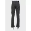 Men's gray straight jeans